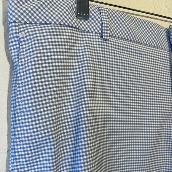 Walter Hagen Men's Checkered Poly Stretch Blue & White Preppy Golf Shorts 38 - Picture 5 of 7